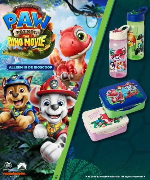 PAW Patrol kinder T-shirts met populaire personages uit PAW Patrol: Dino Movie voor jongens en meisjes